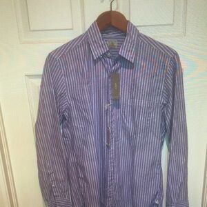 Men's Striped Purple Shirt
